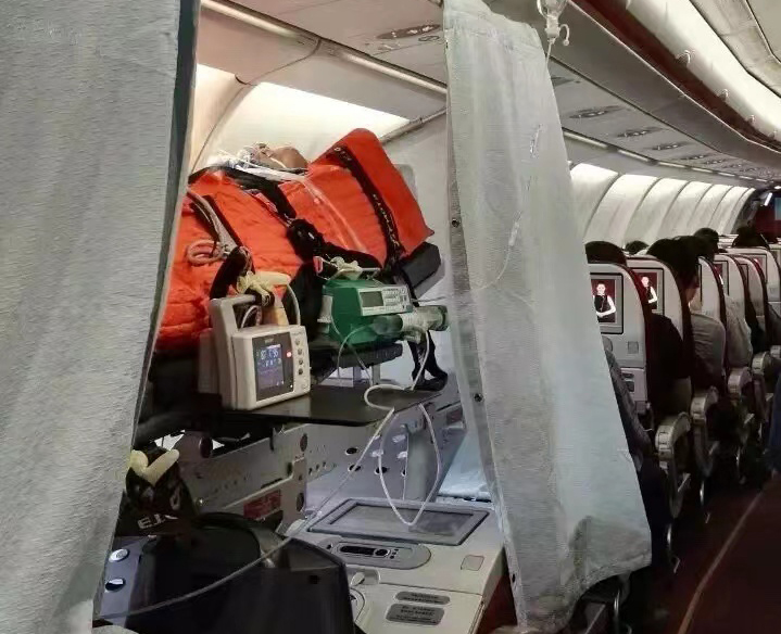 哈密跨国医疗包机、航空担架